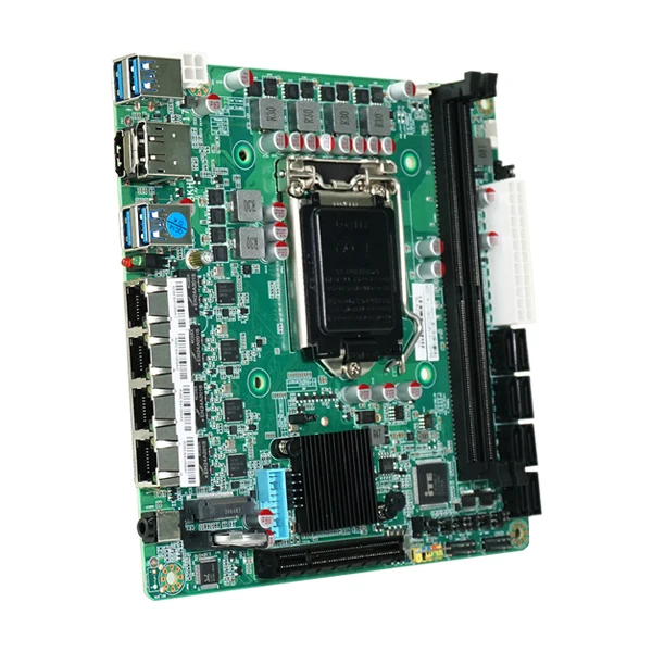 Placa base Nas BKHD ITX C236, adecuada para servidores LGA1151, cortafuegos, máquinas virtuales, enrutadores, 8 x SATA Raid