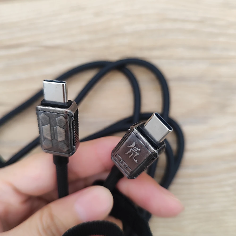 PD Quick Charger 80W 120W 135W 6A For Nubia Red Magic 7 7S Z40 Z40S Pro 6A Gaming Data Cable Type-C to USB C Metal Braided Wire
