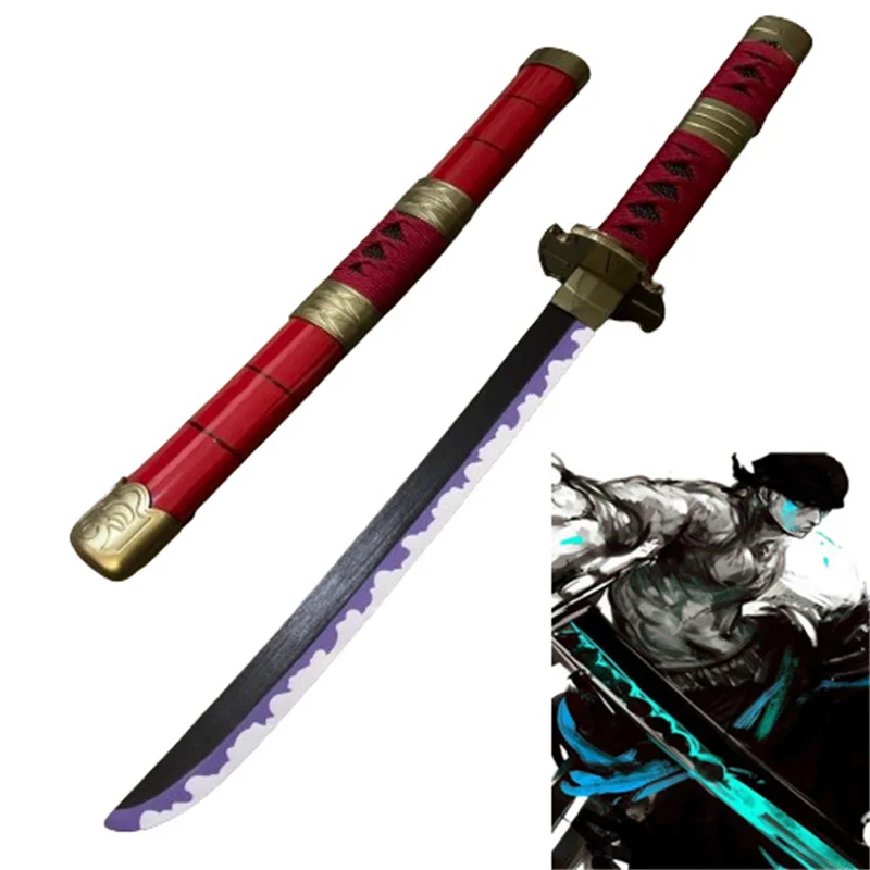 

Role Play Sandai Kitetsu Anime Bamboo Assembled 60cm Sword Weapon Cosplay Roronoa Zoro 24inch Katana Model