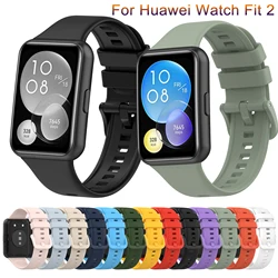 Soft Silicone bracelet For Huawei Watch FIT 2 Strap smart Wrist watchband sport Replacement correa fit2 Active band Accessories