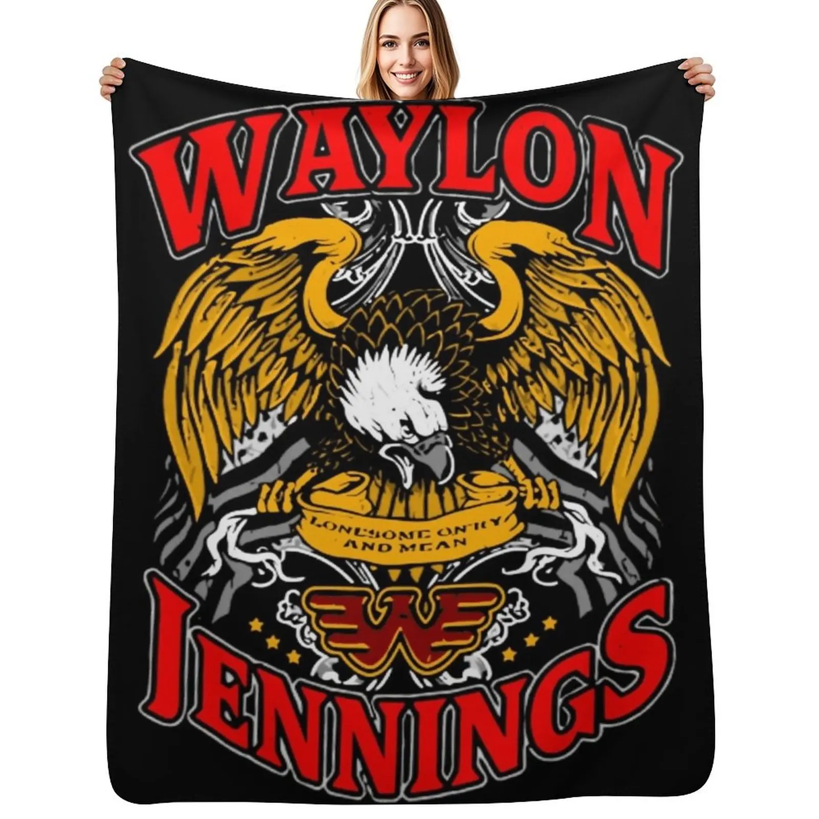 

Cover Waylon Jennings Throw Blanket Air Conditioner Soft Blanket for Office Home