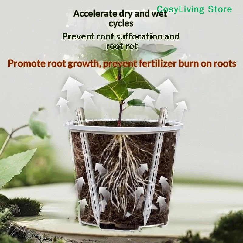 [CL]20Pcs Plant Aeration Tubes For Pots Root Rot Prevention Prevent Overwatering For Healthy Roots, Gardening Tools[CL]