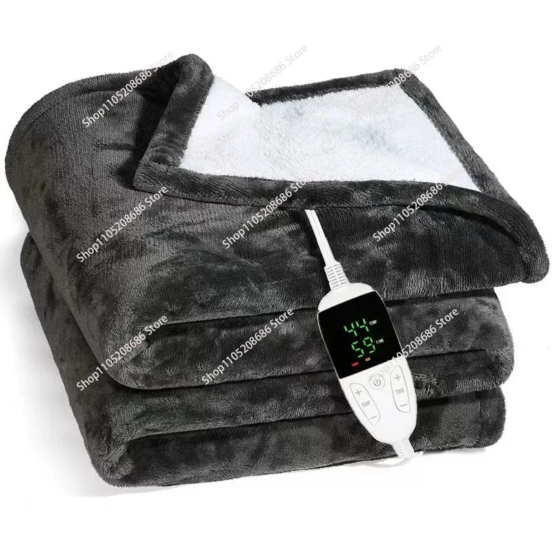 

Electric Blankets Flannel & Sherpa Heated Blanket, Heat Settings, Time Auto-Off Function, Machine Washable