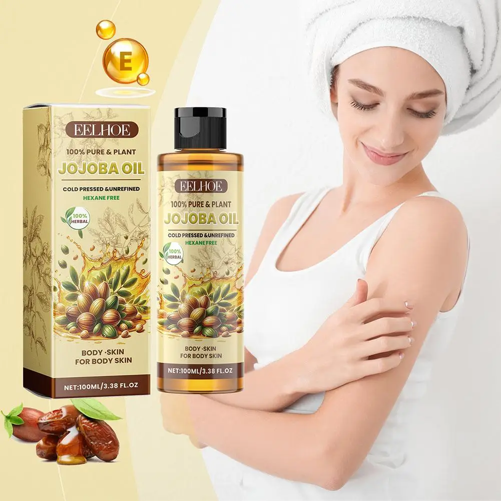 

100ml Natural Organic Jojoba Oil Massage Face And Body Skincare Oil Product Control Hydrating Wholesa Relaxing Moisturizing T7P6