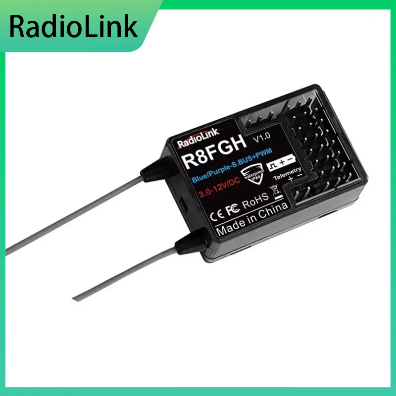 

Radiolink R8FGH гироскопический приемник 2,4G 8-канальный телеметрический автомобиль напряжение до 14S 58,8 В автомобиль лодка косилка машина робот