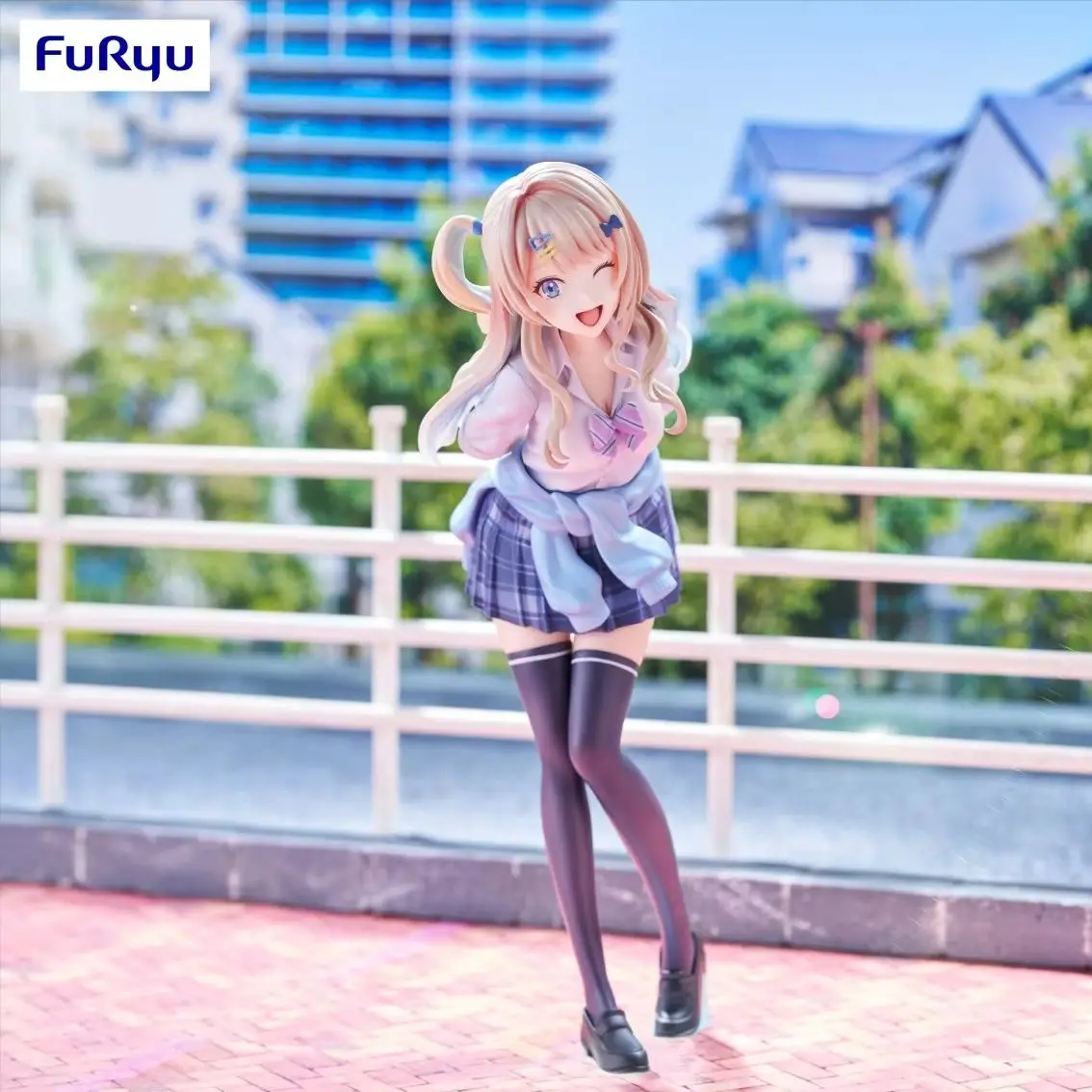 

Judai Original Furyu Trio Try iT Kimizero Shirakawa Runa Uniform PVC Action Figure Model Collection Doll Toys