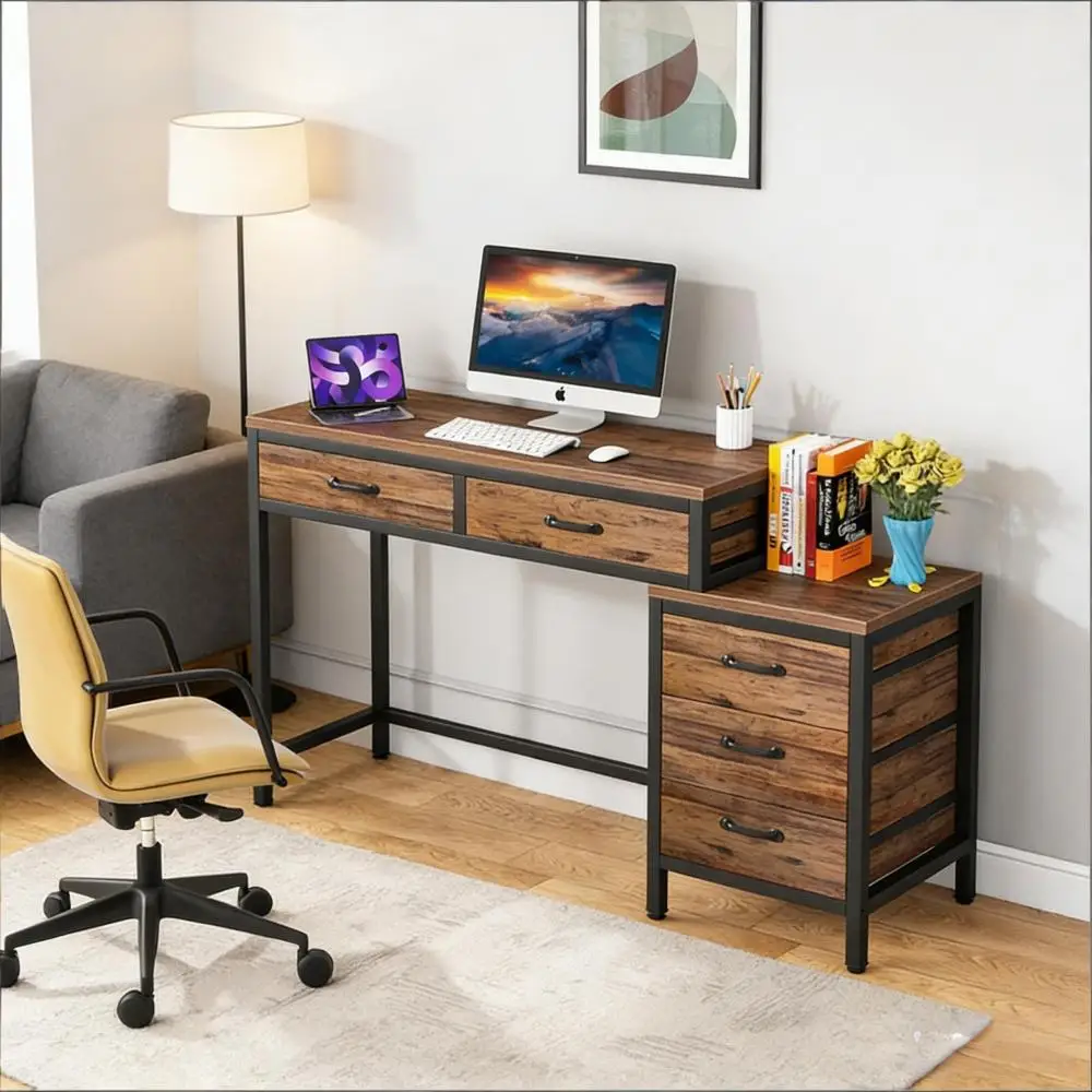 Industrial Style Office Desk,Computer Desk,Writing Table