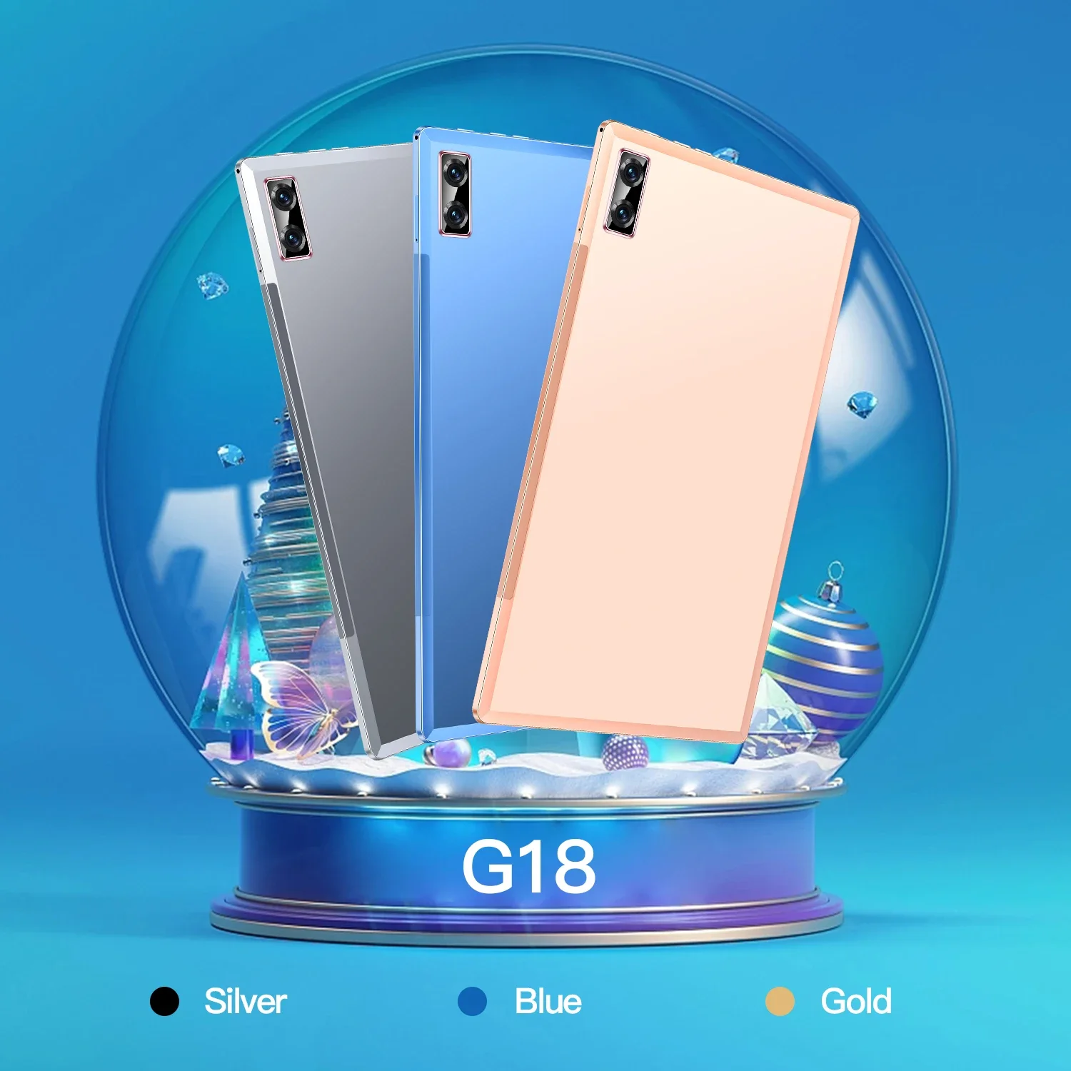 2023แท็บเล็ตแอนดรอยด์เวอร์ชัน Gobal ใหม่ล่าสุด G18 10.1นิ้วแอนดรอยด์12GB 12GB 512GB Deca Core 24 + 48MP WPS + 5G WIFI