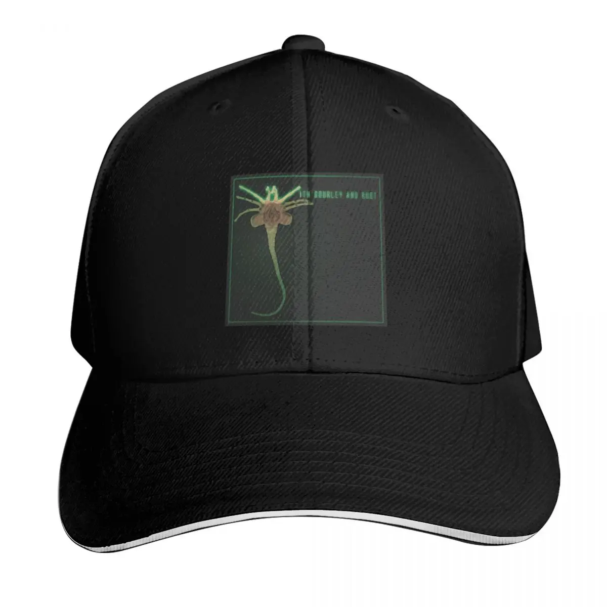 In Xeno We Trust Baseball Cap Contrast Two Tone Brim Snapback Flat Bill Strapback Dad Hat