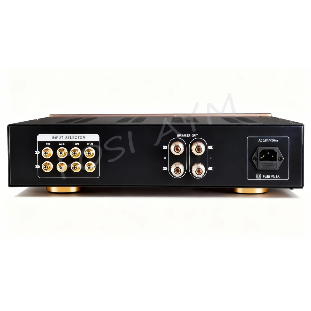 430*340*95mm FOSI AYM Amplifier Chassis Replica Accuphase Power Amplifier with VU Meter Integrated Amplifier Case Shell DIY Box