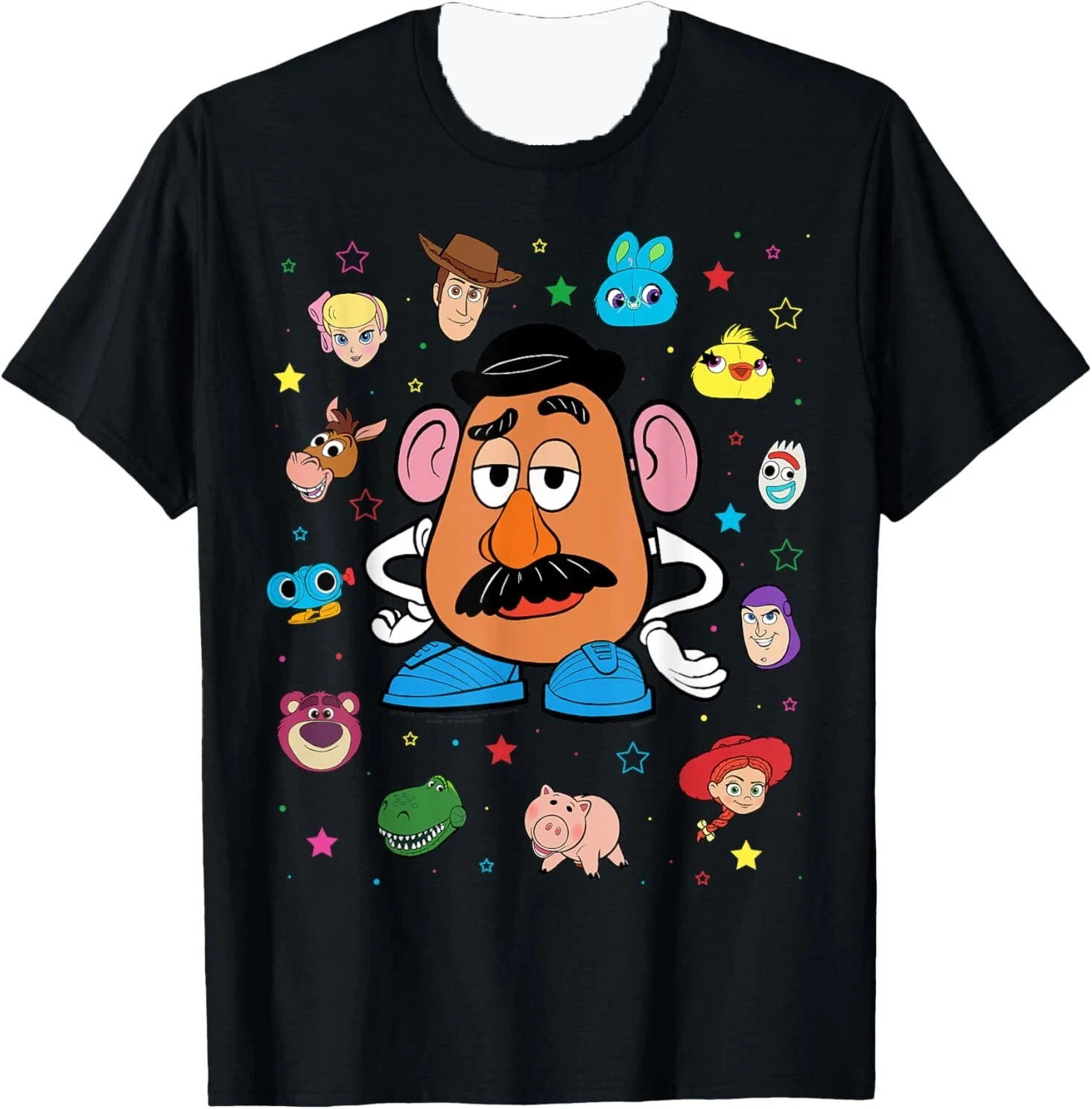 

Disney Mr. Potato Head Costume T-Shirt for Adult Tees Tops Unisex Cotton Short Sleeve High Street