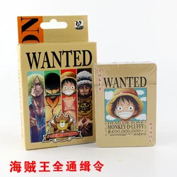 54Pcs/set One Piece Figures Collection Monkey D. Luffy Poker Card & Roronoa Zoro Playing Cards Color Box Packing Kid Gift Toy
