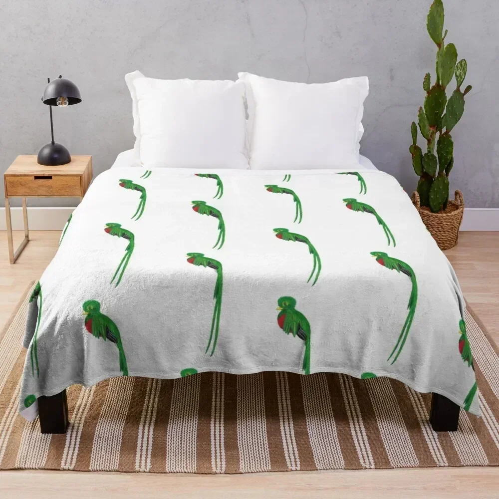 

Resplendent Quetzal Throw Blanket Warm Flannel Blanket for Couch Chair Bedroom