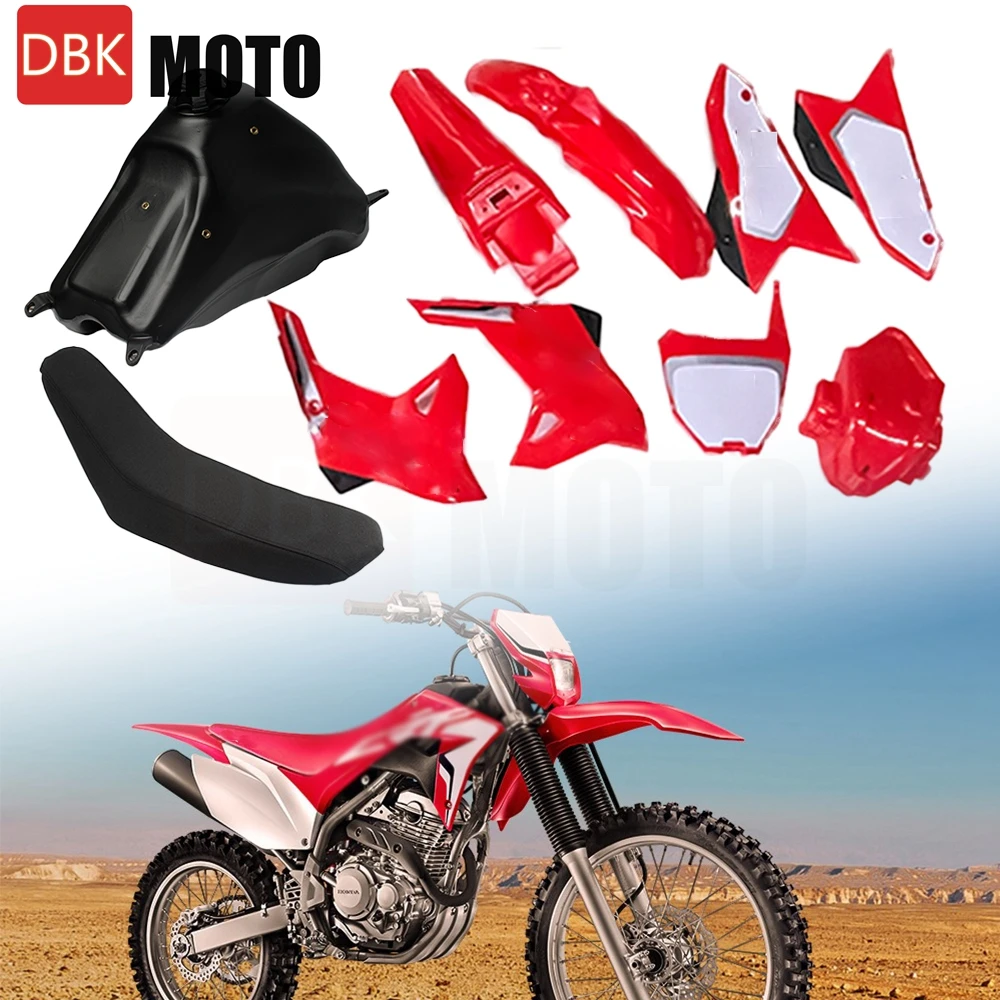 For 2021 CRF230F Honda Motocross Full Body Plastics Fender motorcycles Complet Fairing Kit Side Cover Dirt Bike Body Fairing