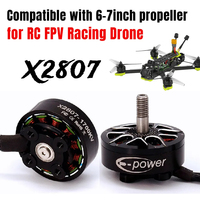 Brushless Motor X2807 2807 1300/1500/1700KV 2-6S 4mm Bearing Shaft Motor for RC FPV Racing Drone Multicopter DIY Upgrade Parts