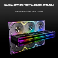 Jungle Leopard Interstellar V2RS 120 mm ARGB Modular Emenda Inalámbrica Espejo Infinito Ventilador Ventiladores