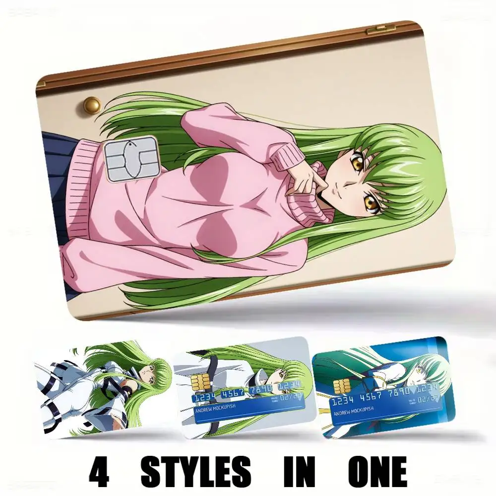 Code-e Geass Anime Credit Card HD Stickers Premium matte film effectively prevents fingerprints and daily abrasion.