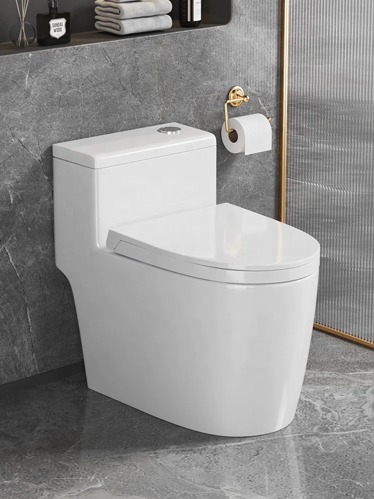 Competitive Price Eco-Friendly Ceramic Toilet Bowl With Dual Flush Modern One-Piece Design Ideal for Compact Spaces
