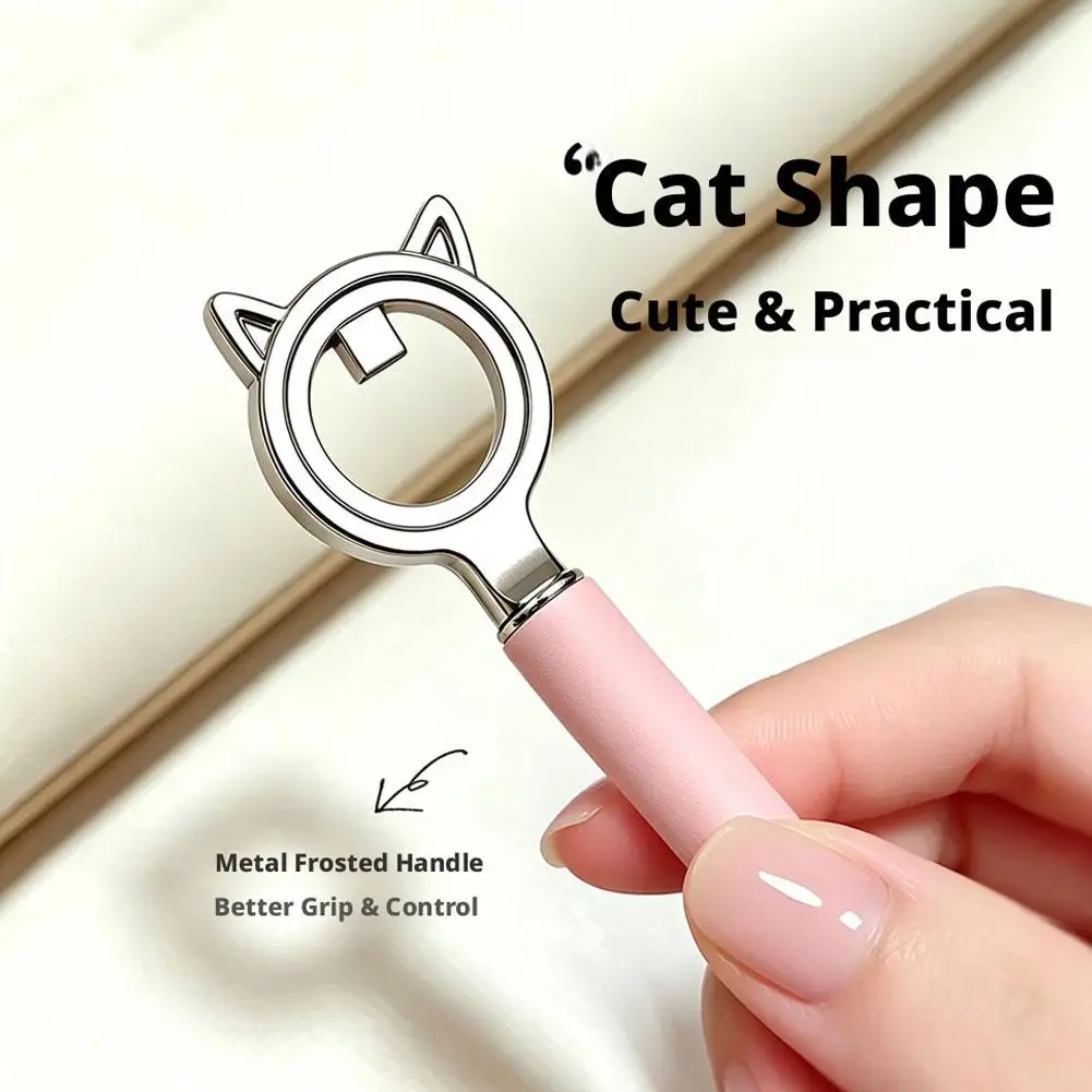 Acessórios DIY para Salão de Beleza: Bastão Magnético Olho de Gato para Unhas, Ferramenta Magnética de Ponta Dupla Orelha de Gato para Esmalte em Gel,