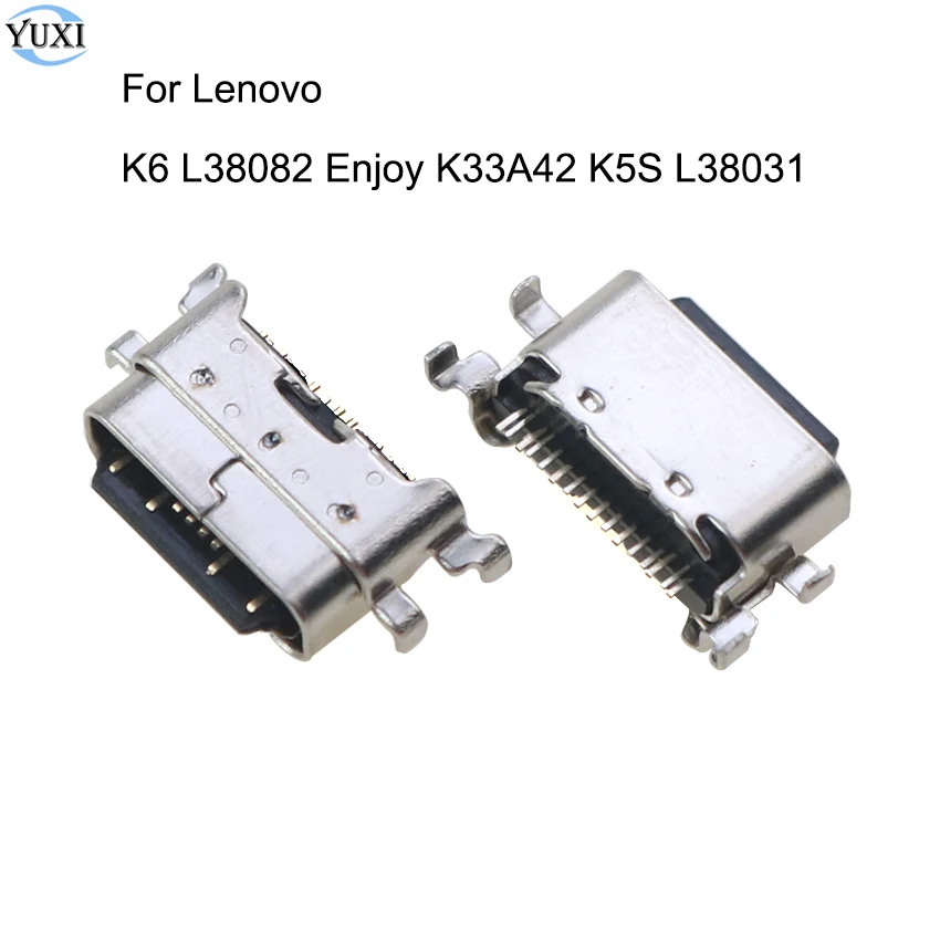 YuXi Micro USB Jack Charging Port Plug Charger Doct Connector For Lenovo L38082 K6 Enjoy K33A42 K5S L38031