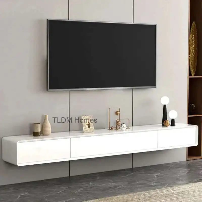 

Wall-mounted TV Stands Modern Living Room Furniture for Household Dangling TV Cabinet Minimalist Small Apartment wood Tv Cabinet