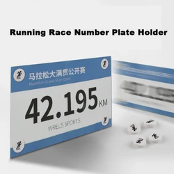 4 stks Marathon Race Nummer Race Bib Houders Running Fix Clips Nummer Gesp Triathlon Run Fietsen Gesp Nummer