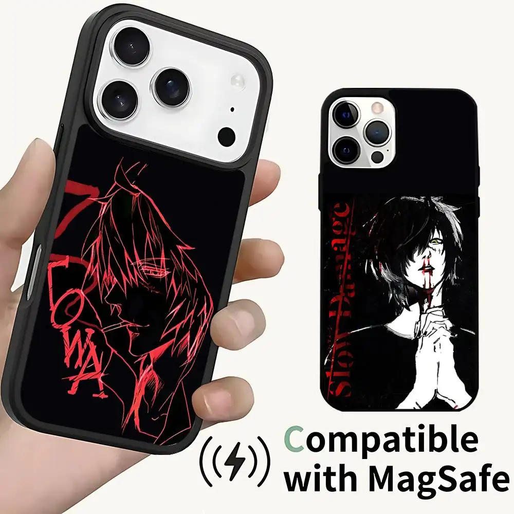 

T-Towa Slow D-Damage Magnetic Wireless Charging Case For iPhone 11,12,13,14,15,16,17,Pro,Max,Plus Shockproof Cover