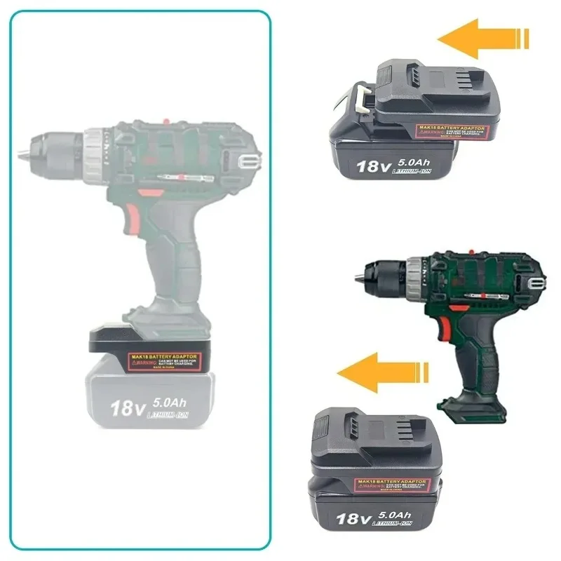 Battery Adapter Converter for Makita 18V Lithium-ion Batteries Compatible with For Parkside 20V Lithium-ion Batteries Power Tool