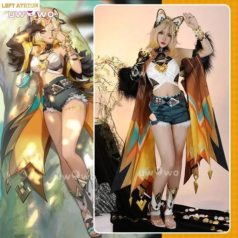 

UWOWO Xilonen Cosplay Collab Series:Game Genshin Impact Xilonen Cosplay Costume With Tail and Ears New Outfit Halloween Costume