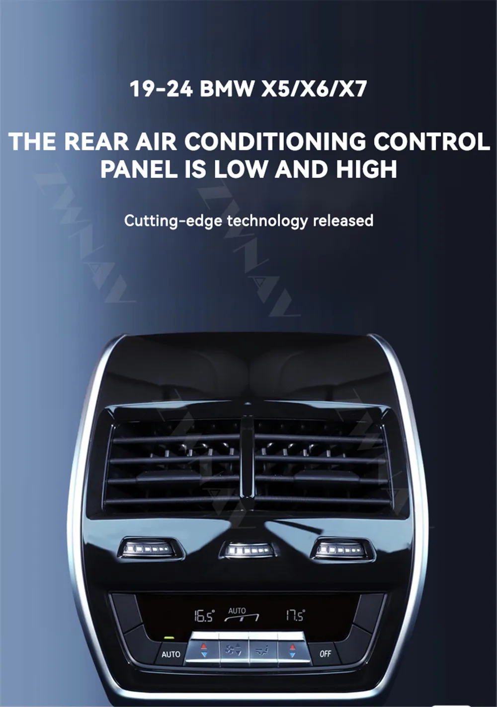 

Air Conditioning Screen Digital A/C Heater Panel For BMW X5 X6 X7 2019-2024 5 Series 2018-2023 Air Condition Control