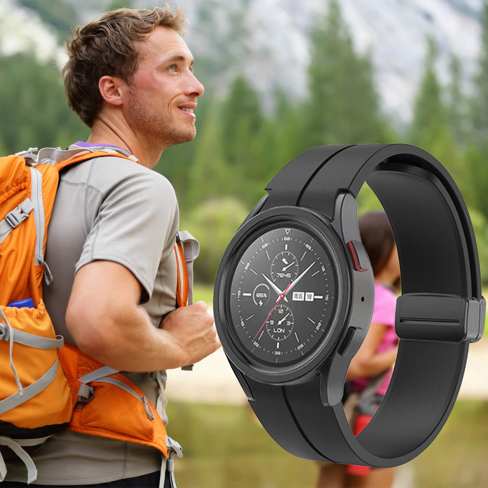 Correa de silicona para Samsung Galaxy watch5/watch5 Pro, resistente al agua