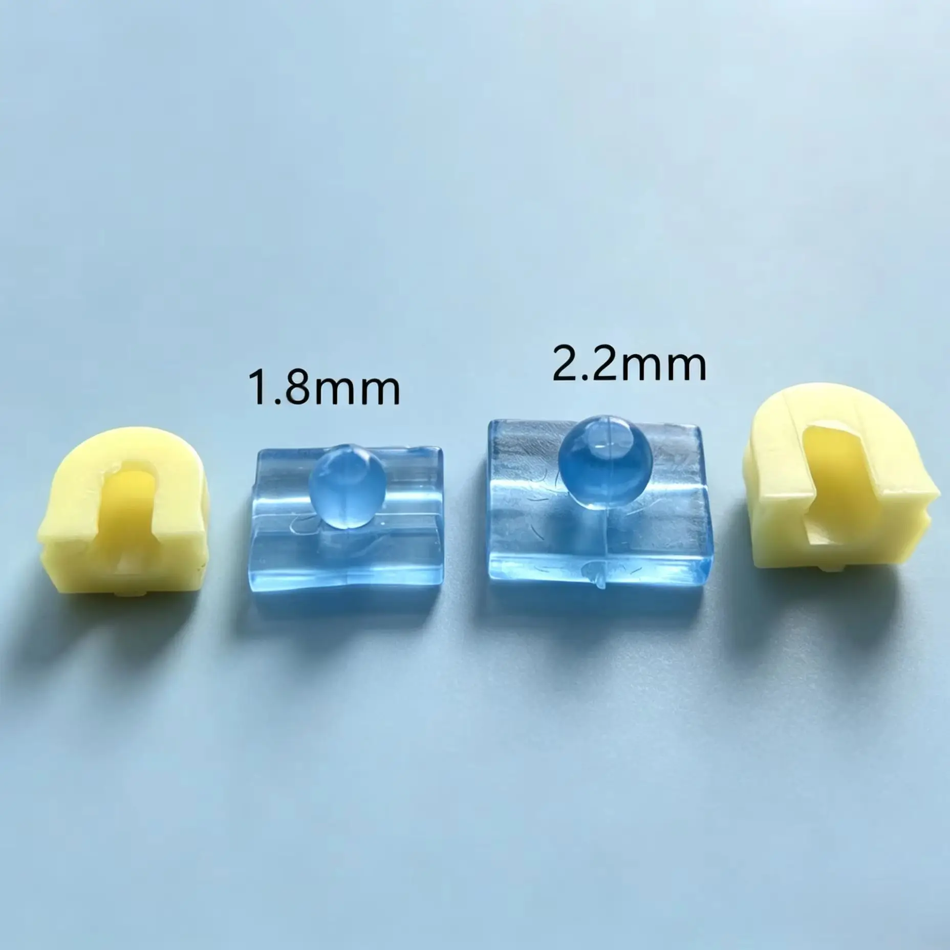 2pcs Dental Ball Attachment Overdenture Cap Abutment Implant 2.2mm 1.8mm