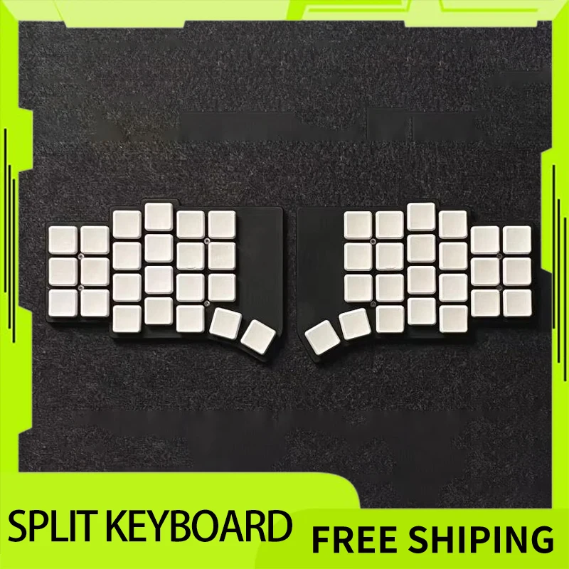 

Flake Mechanical Keyboard Split Keyboard Wireless Bluetooth 200ma 58/46/40 Diy Mini Custom Keyboard Support Mx/Choc Zmk