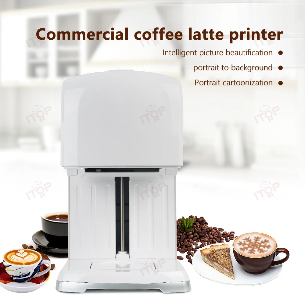 STLF JW Digital Inkjet Printing Machine Popular Commercial Latte Color Coffee Printer Automatic Selfie Coffee Printer