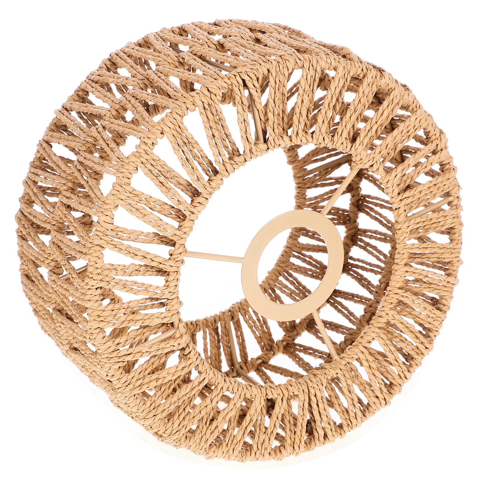 

Straw Rope Lampshade Handwoven Yellow Grass Cover Small Size Cylinder Shade for Pendant Lamp Lighting Supply Indoor Decor Retro