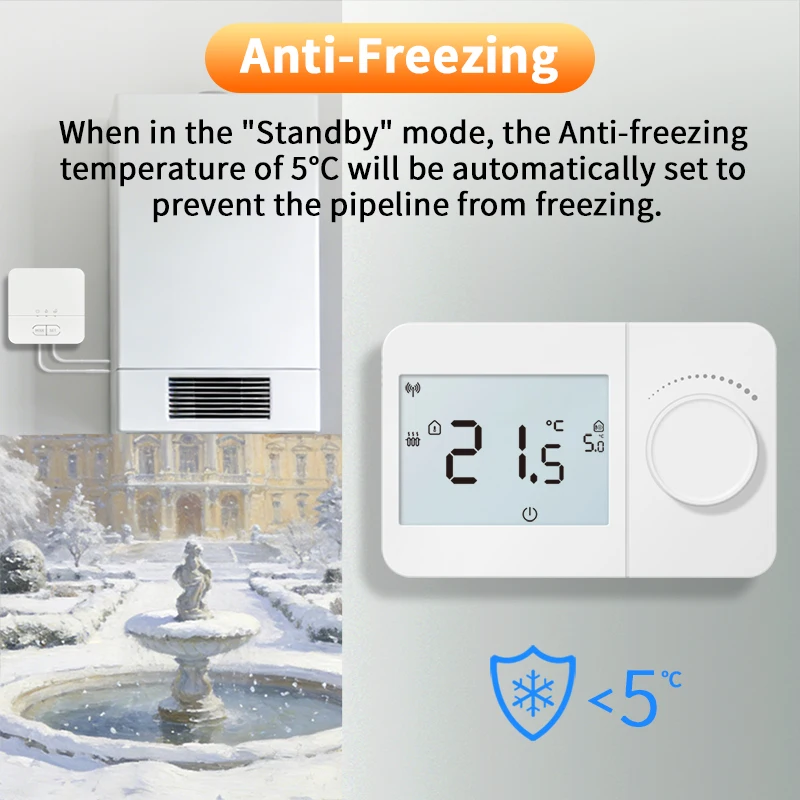 Thermostat sans fil Opentherm - Smart Thermostat Boiler Opentherm avis et prix