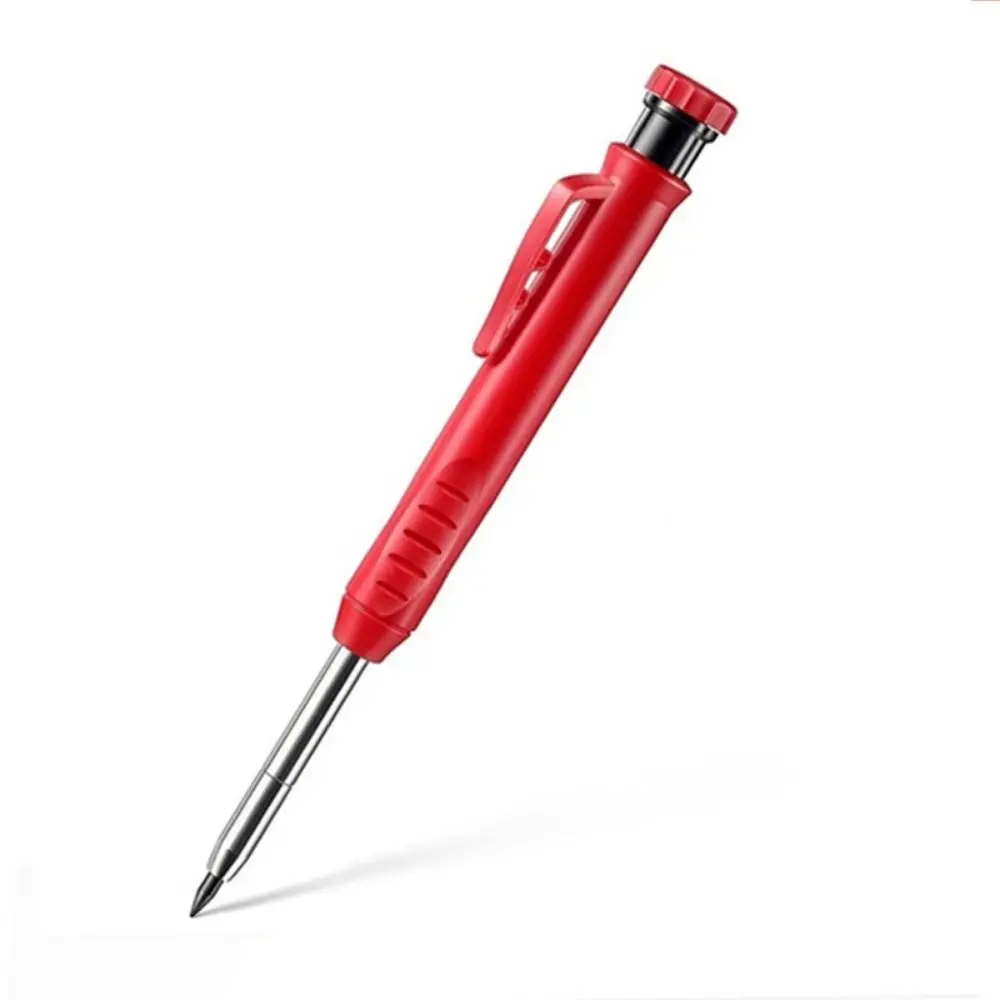 2Pcs Professional Carpenter Pencil Multi-purpose Precise Marking Mechanical Pencil Solid Waterproof Scribing Marking