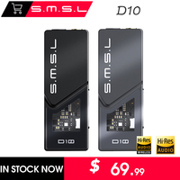 SMSL D10 Portable USB Balanced DAC Digital Music Audio Headphone Amplifier CS43131x2 DAC Chip 4.4mm DSD256 PCM 32Bit/384kHz