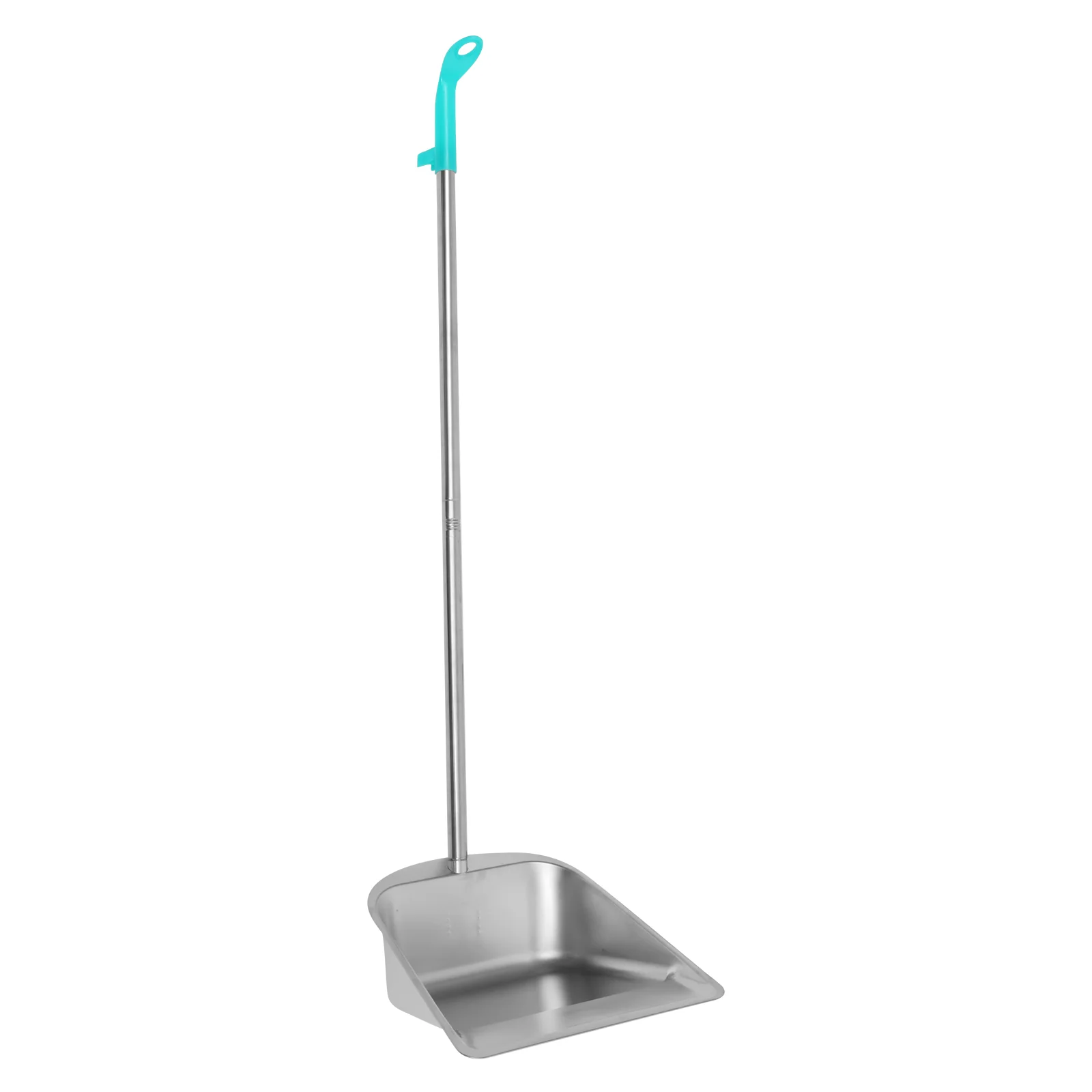 

Stainless Steel Dustpan Whisk Broom Detachable Household Upright with Long Handle Plastic Office Child Cleaning Home for