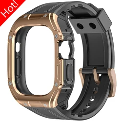 Case+Strap for Apple Watch Band Ultra 2 49mm Modification Kit TPU Case Sport  Rubber Strap for Iwatch Series Ultra 49mm Bracelet