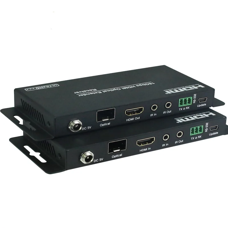 

18Gbps 4k YUV4:4:4 HDCP 2.2 RS232 HDMI extender over Optical Fiber HDMI fiber extender upto 1000m