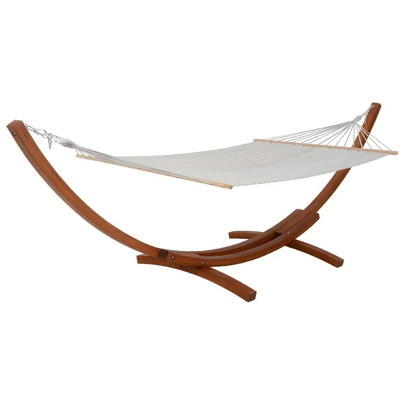 

Outdoor Terrace Household Outdoor Balcony Lazy Shaking Bed Outdoor Patio Swing Garden Single Wooden Stand Hammock