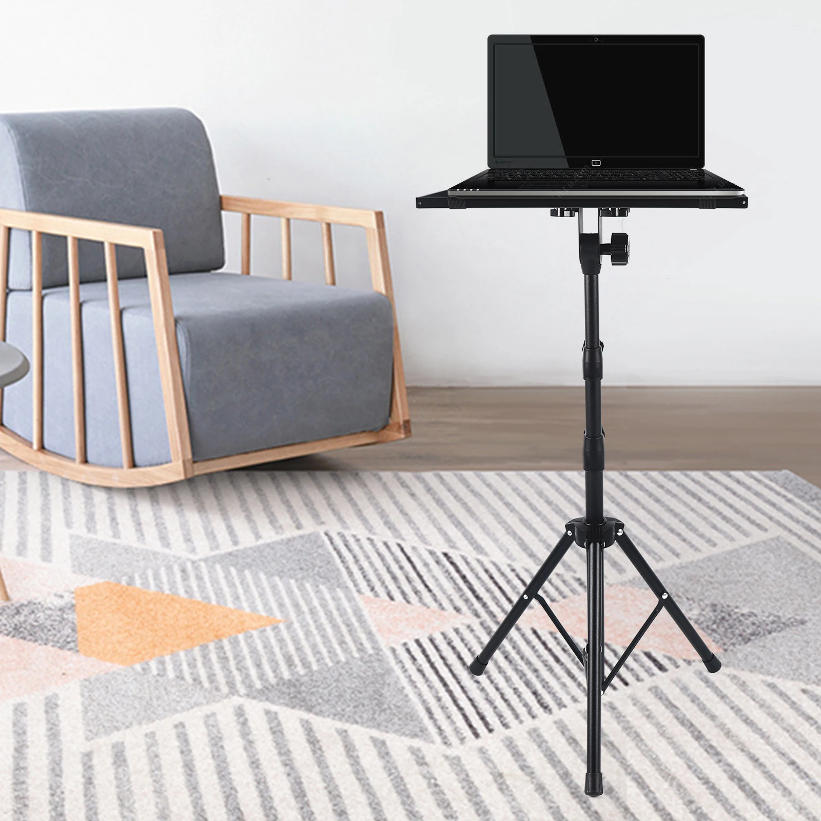 

Laptop Tripod Laptop Stand Projector Tripod Stand Adjustable Height Foldable Portable Tripod Stand Suitable for Laptop Projector