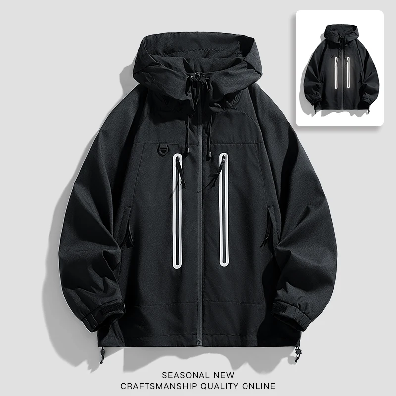 Unisex Climbing Jackets Waterproof Reflective Windbreaker Men Outdoor Camping Trekking Fishing Jacket Windproof Coat Women