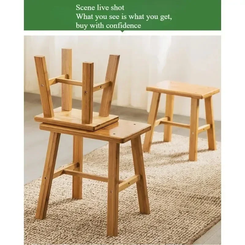 مقعد نانزهو مزار سميك مقعد خشبي مقعد صغير حمام منزلي قصير محمول وبسيط