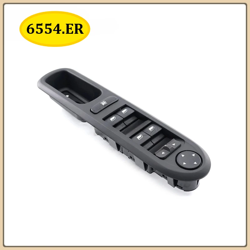 

6554.ER For Peugeot 407 SW 2004-2010 6554ER 96468704XT 6554.ER Master Power Window Switch Button Panel Car Accessory