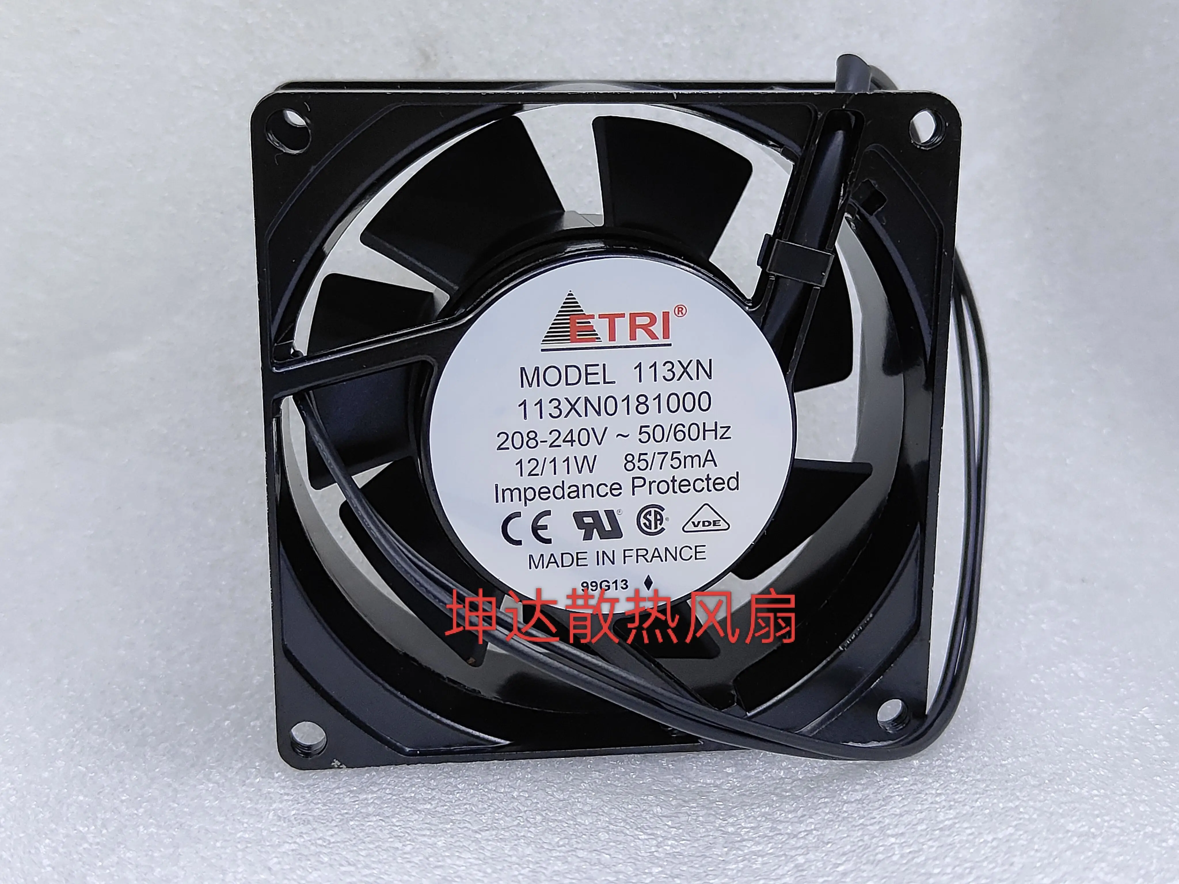 

113XN0181000 AC 208-240V 12/11W 90MM Case Cooling Fan