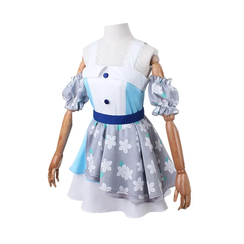 Love live cosplay costume Nakasu Kaumi Tennouji Rina flower dress anime clothes Christmas girls sisters role play costumes