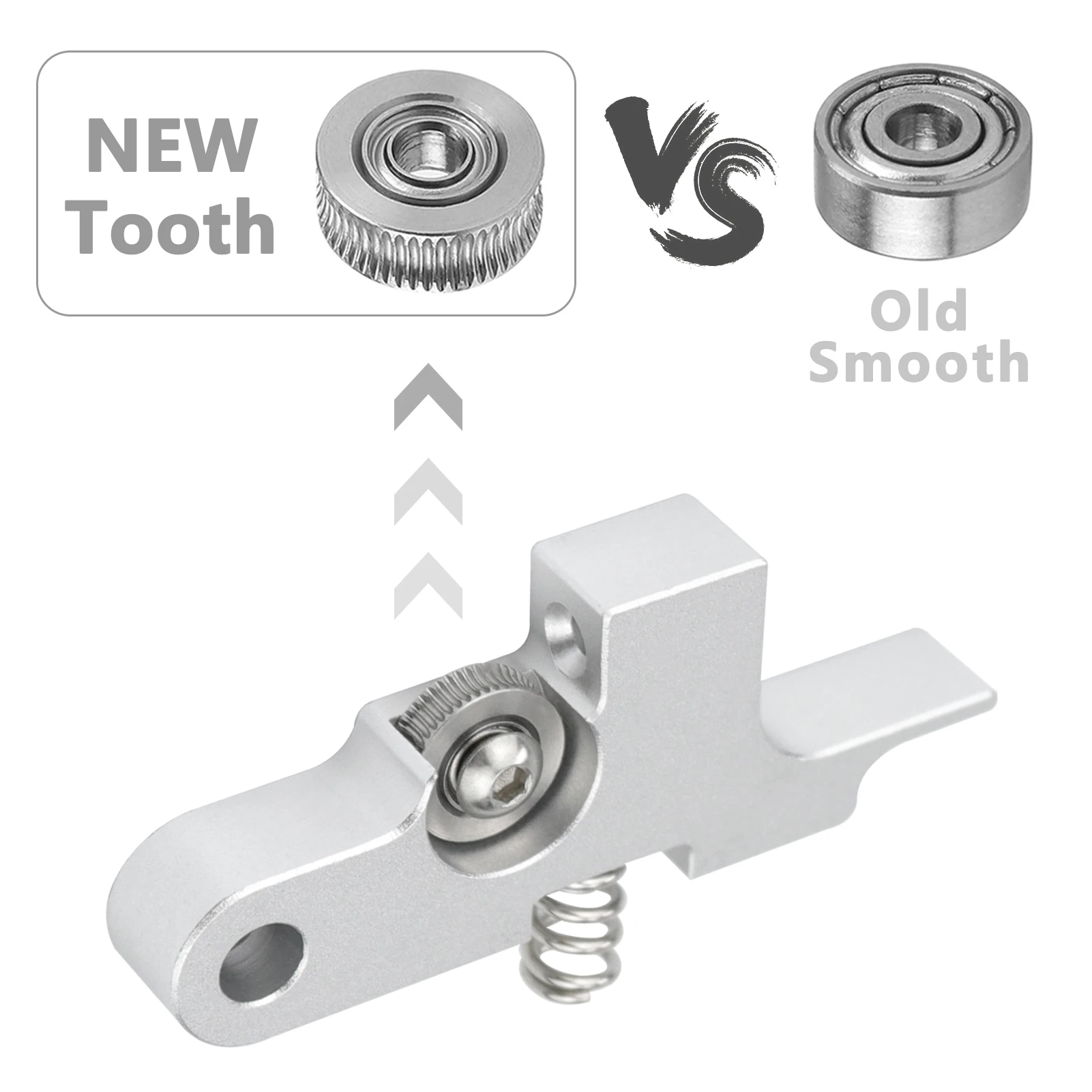 Ulepszone 1.75mm CNC metalowe ramię koła zębatego luźnego dla Sovol SV03 Genius Sidewinder X1 X2 4MAX Pro Chiron Titan Aero artyleria części wytłaczarki drukarki 3D