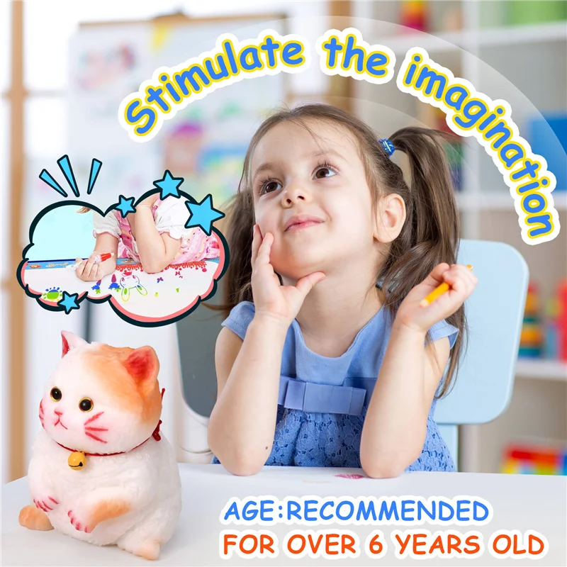 ABWE-ミディアム スクイーズ キャット ストレス リリーフ キャット スクイーズ 面白い猫 スクイーズ ソフト キャット スクイーズ ストレス ギフト